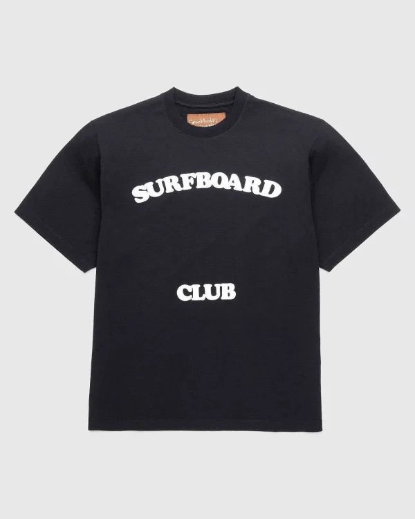 T-Shirts>Stockholm Surfboard Club Leaf Club T-Shirt Sort