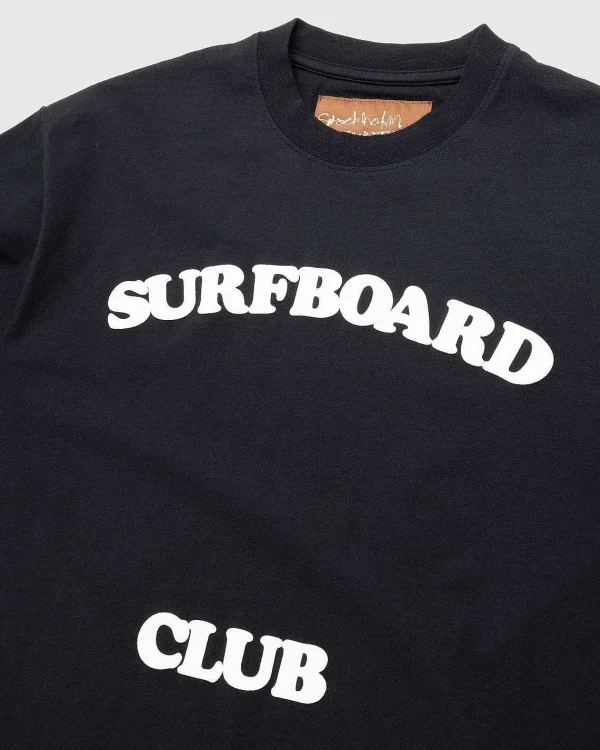 T-Shirts>Stockholm Surfboard Club Leaf Club T-Shirt Sort