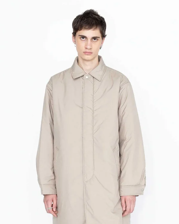 Overtøj>Highsnobiety HS05 Let Isoleret Oko-Poly Trench Coat Beige