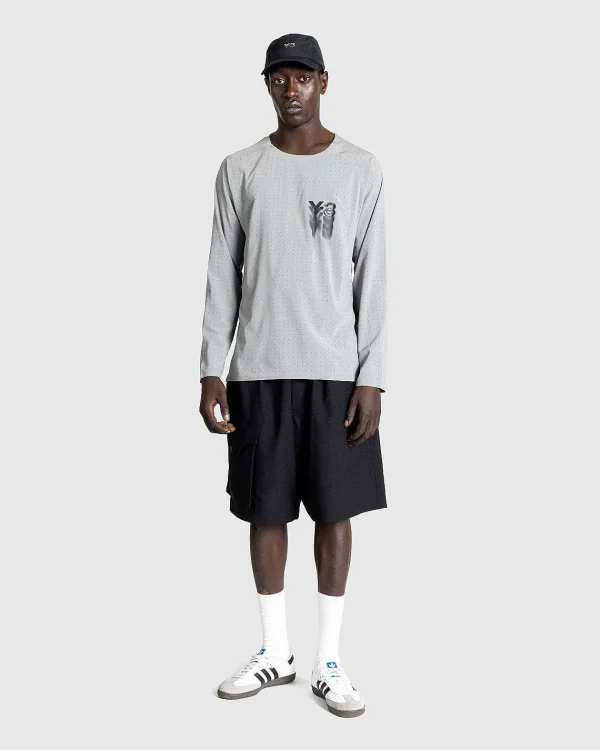 T-Shirts>Y-3 Lobe Langaermet Gra