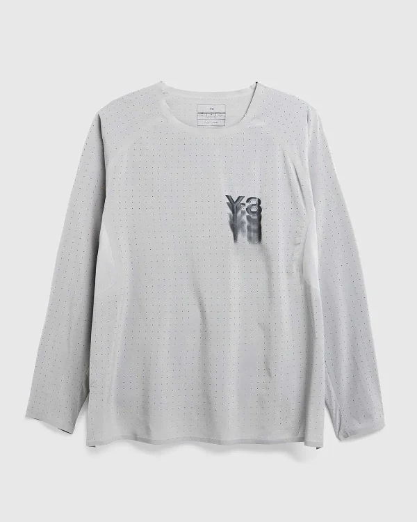 T-Shirts>Y-3 Lobe Langaermet Gra