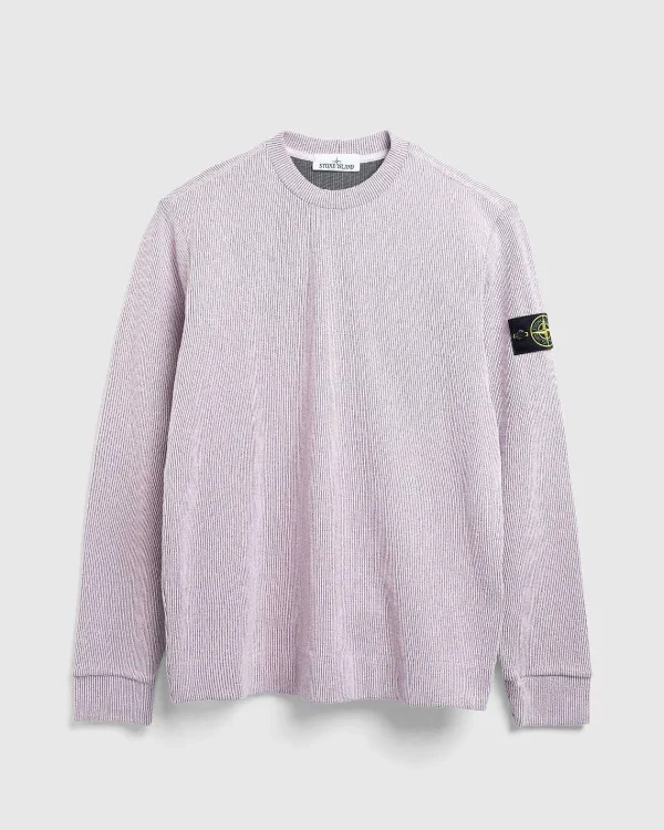 Strik>Stone Island Logo Badge Strik Sweater Pink