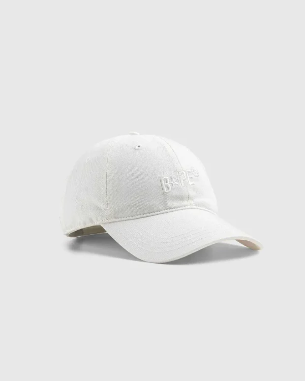 Hatte>BAPE Logo Cap Ivory