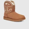 Støvler>Ugg Logo Mini Stovle Kastanje