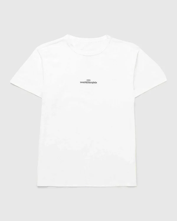 T-Shirts>Maison Margiela Logo T-Shirt Hvid