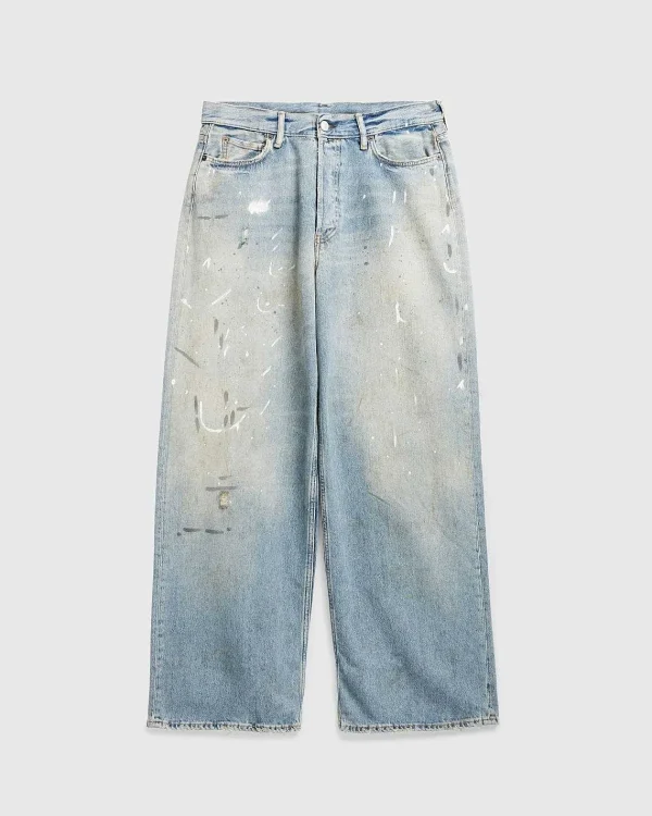 Bukser>Acne Studios Loose Fit Jeans 1981M Lysebla