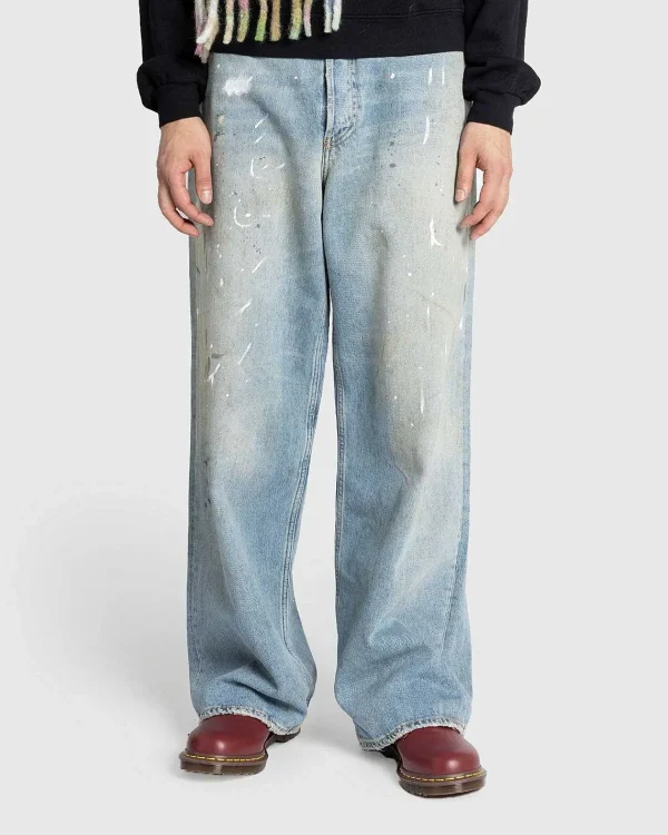 Bukser>Acne Studios Loose Fit Jeans 1981M Lysebla