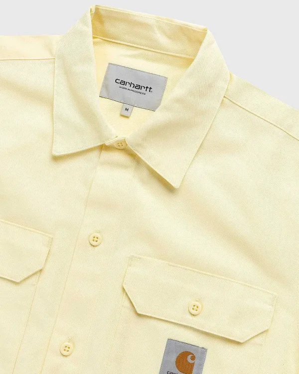 Skjorter>Carhartt WIP Master Shirt Soft Yellow