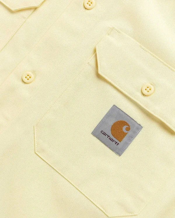 Skjorter>Carhartt WIP Master Shirt Soft Yellow