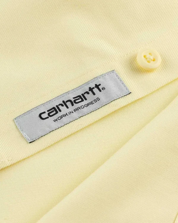 Skjorter>Carhartt WIP Master Shirt Soft Yellow