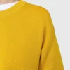 Strik>Acne Studios Merinould Sweater Med Rund Hals, Gul