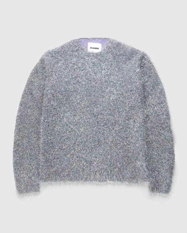 Strik>Jil Sander Metallic Mohair Blend Sweater Multi