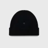 Vinter Tilbehør>Acne Studios Micro Face Patch Beanie Sort