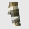 Vinter Tilbehør>Acne Studios Mohair Ternet Torklaede Taupe/Gron/Sort