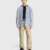 Skjorter>Acne Studios Monogram Denim Skjorte Bla/Beige