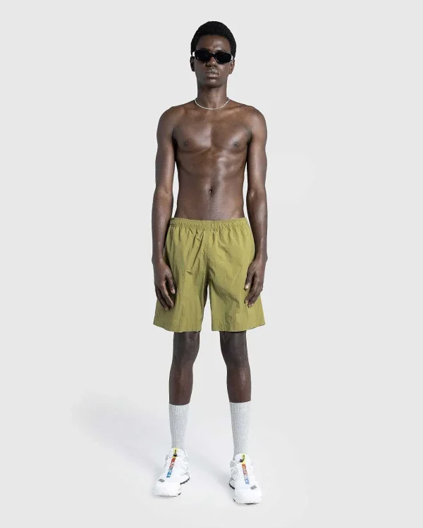 Shorts>Highsnobiety HS05 Naturfarvet Nylonshorts Oliven