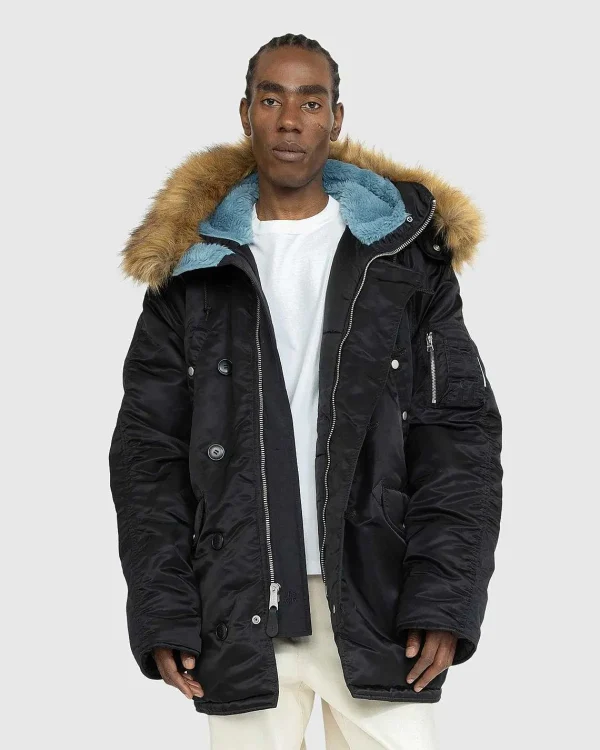 Overtøj>Alpha Industries N3B Parka Midnight Black