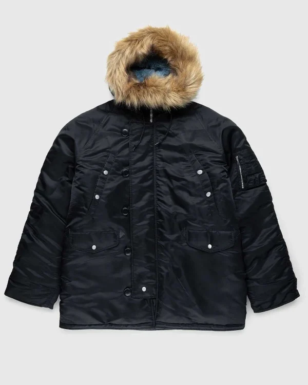 Overtøj>Alpha Industries N3B Parka Midnight Black