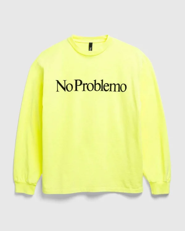 T-Shirts>Aries No Problemo Ls Tee Fluoro Gul