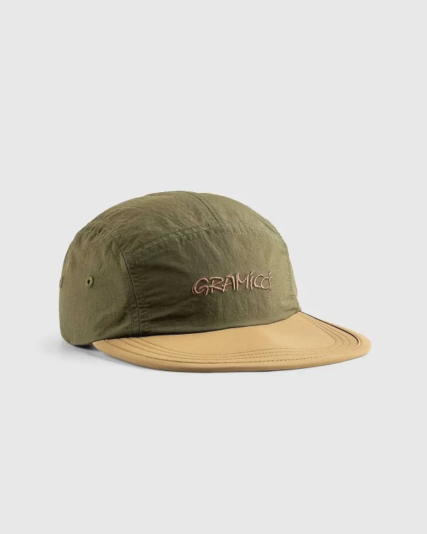 Hatte>Gramicci Nylon Cap Deep Olive Coyote