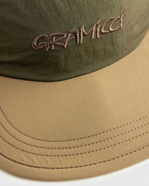 Hatte>Gramicci Nylon Cap Deep Olive Coyote