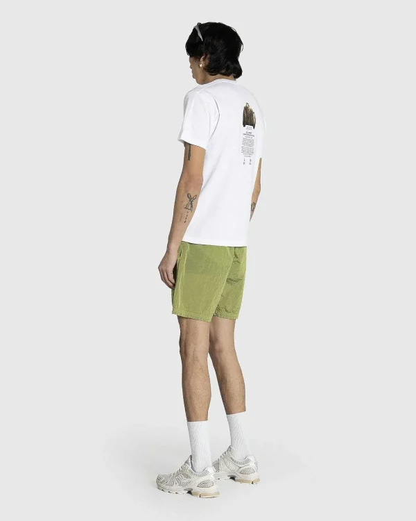 Shorts>Stone Island Nylon Metal Badeshorts Citron