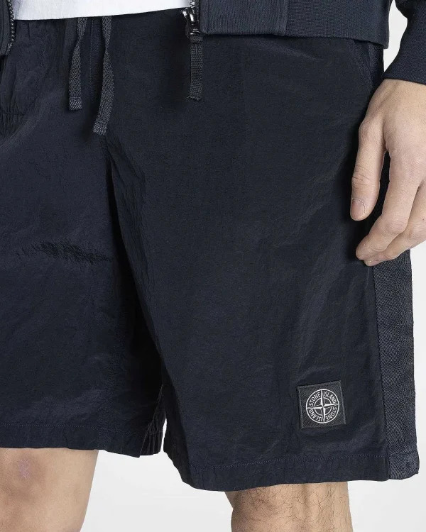 Shorts>Stone Island Nylon Metal Badeshorts Marinebla