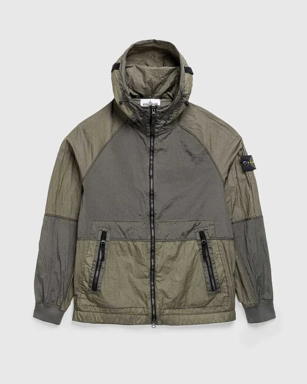 Overtøj>Stone Island Nylon Metal Haettejakke Musk