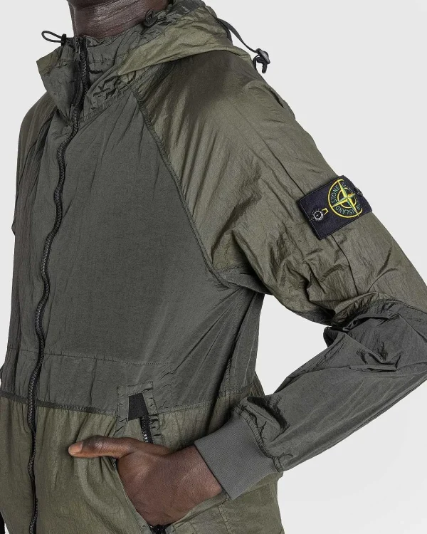 Overtøj>Stone Island Nylon Metal Haettejakke Musk