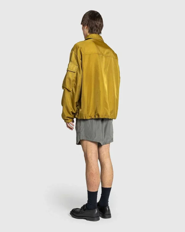 Overtøj>Dries van Noten Overfarvet Jakke Oliven