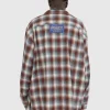 Skjorter>Maison Margiela Oversized Ternet Uld Button-Down Skjorte Multi