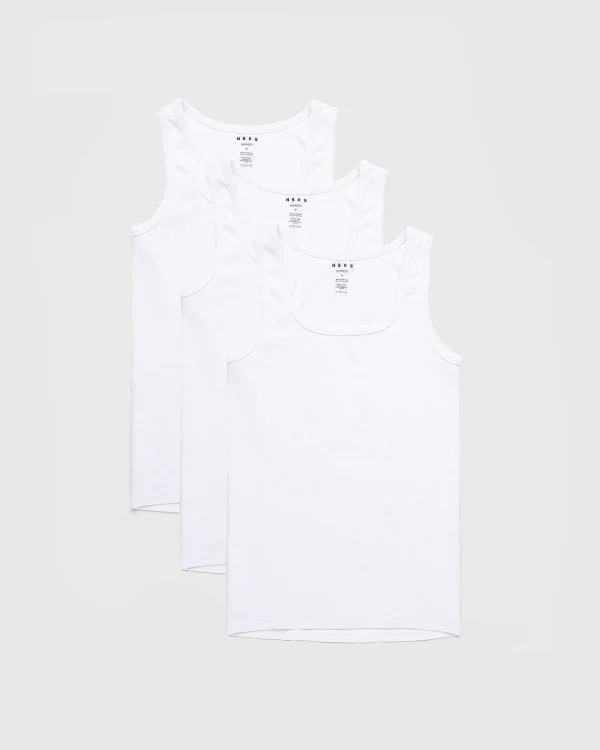 T-Shirts>Highsnobiety HS05 3 Pack Heavyweight Tank Top Hvid