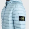 Overtøj>Stone Island Pakbar Genbrugsnylon Dunjakke Himmelbla