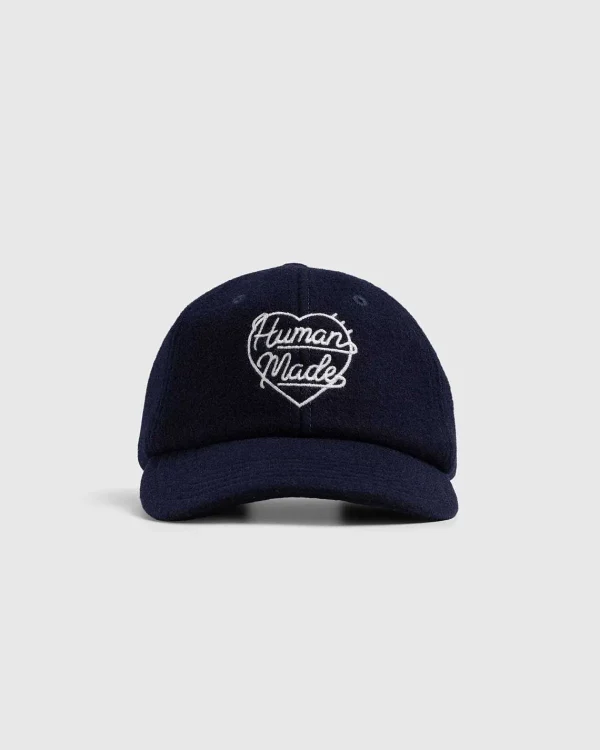 Hatte>Human Made 6-Panel Uldkasket Navy