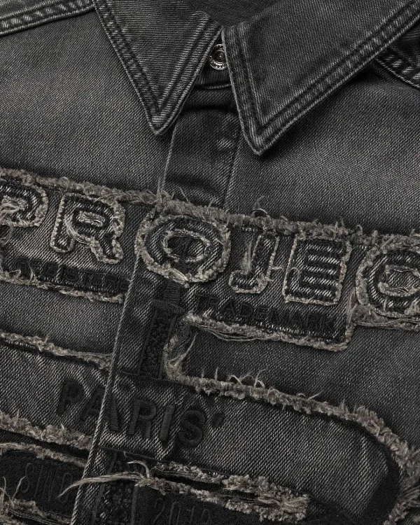 Skjorter>Y/Project Paris' Best Patch Denim Shirt Sort