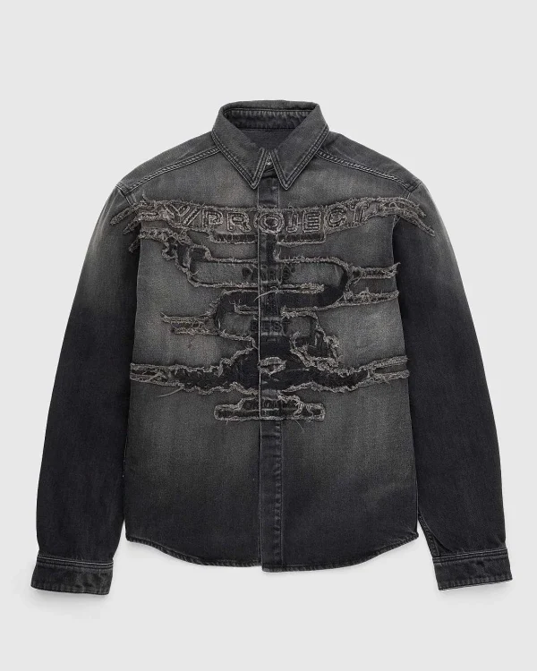 Skjorter>Y/Project Paris' Best Patch Denim Shirt Sort