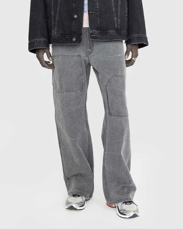 Bukser>Acne Studios Patch Canvas Bukser Carbon Grey