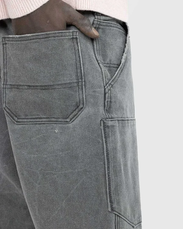 Bukser>Acne Studios Patch Canvas Bukser Carbon Grey