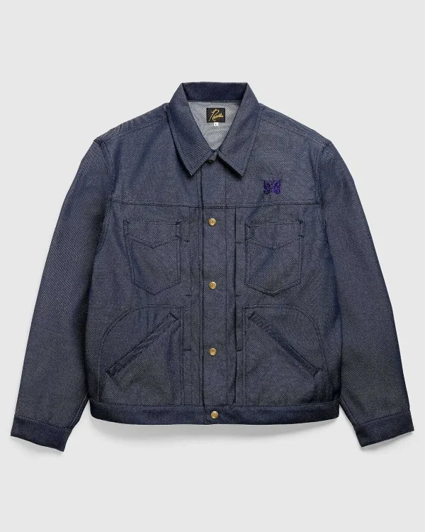 Overtøj>Needles Penny Jean Jacket Poly Twill Navy