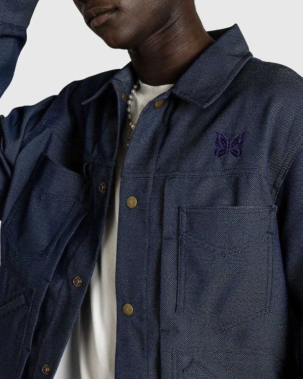 Overtøj>Needles Penny Jean Jacket Poly Twill Navy