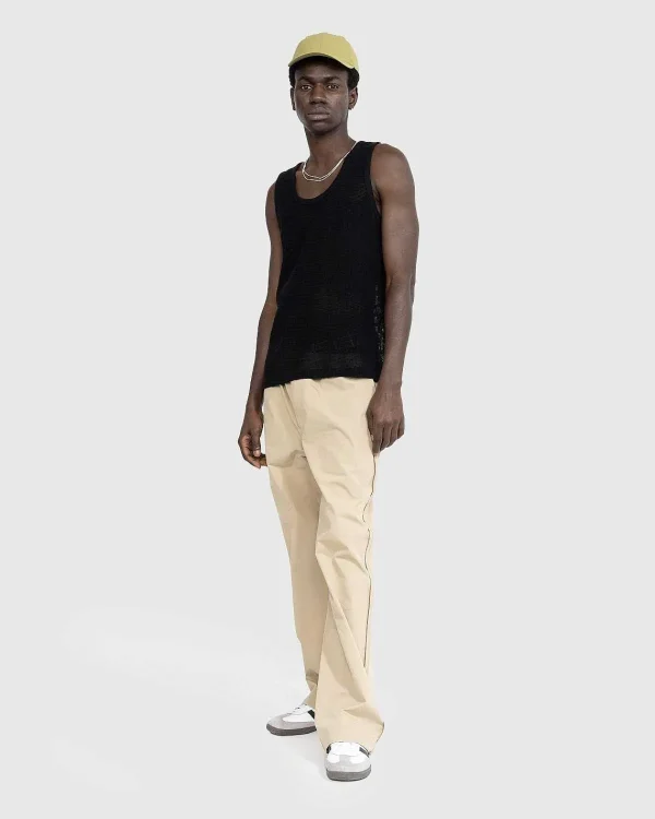 T-Shirts>Highsnobiety HS05 Pigmentfarvet Mesh Tanktop Sort