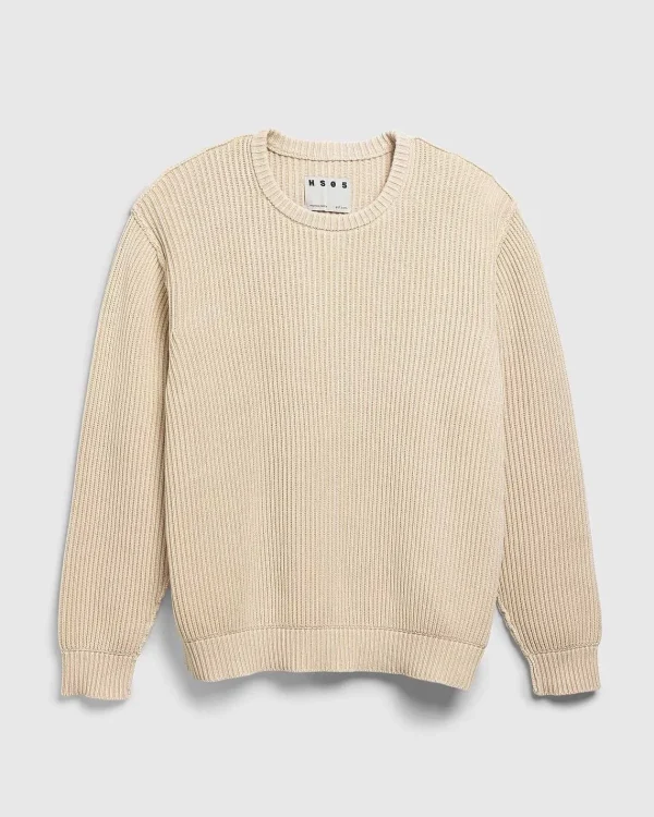 Strik>Highsnobiety HS05 Pigmentfarvet Sweater Aeggeskal