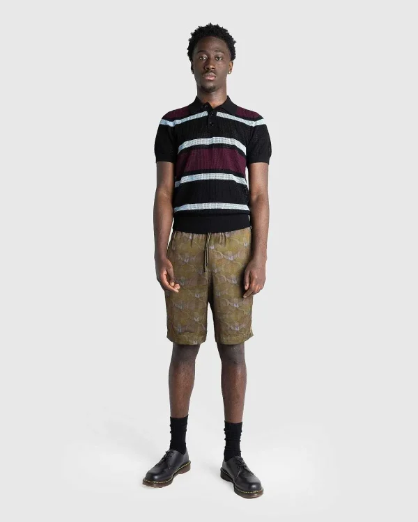 Shorts>Dries van Noten Piperi Shorts Khaki/Ombre