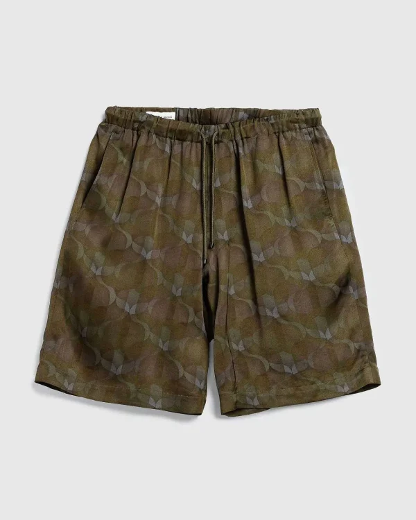 Shorts>Dries van Noten Piperi Shorts Khaki/Ombre