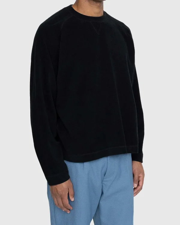 Sveder>Highsnobiety Polar Fleece Raglan Sweater Sort