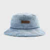 Hatte>Acne Studios Polstret Denim Bucket Hat Bla