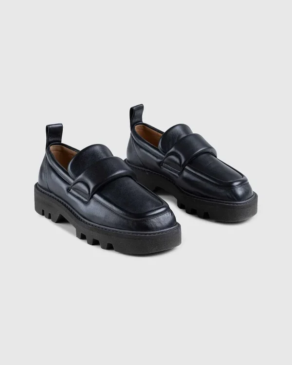 Sko>Dries van Noten Polstret Laeder Loafers Sort