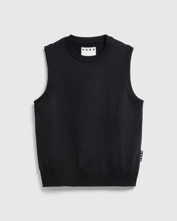 Strik>Highsnobiety HS05 Poly Strik Sweater Vest Sort