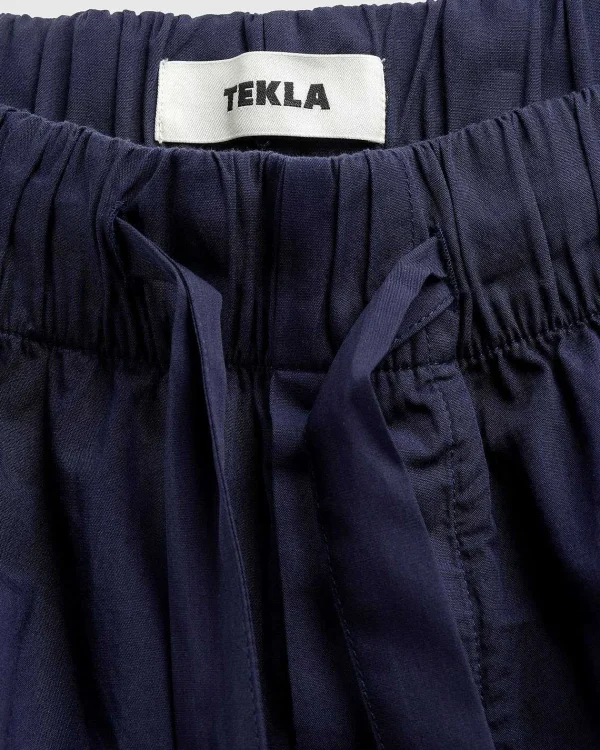 Undertøj>Tekla Poplin Pyjamas Bukser True Navy