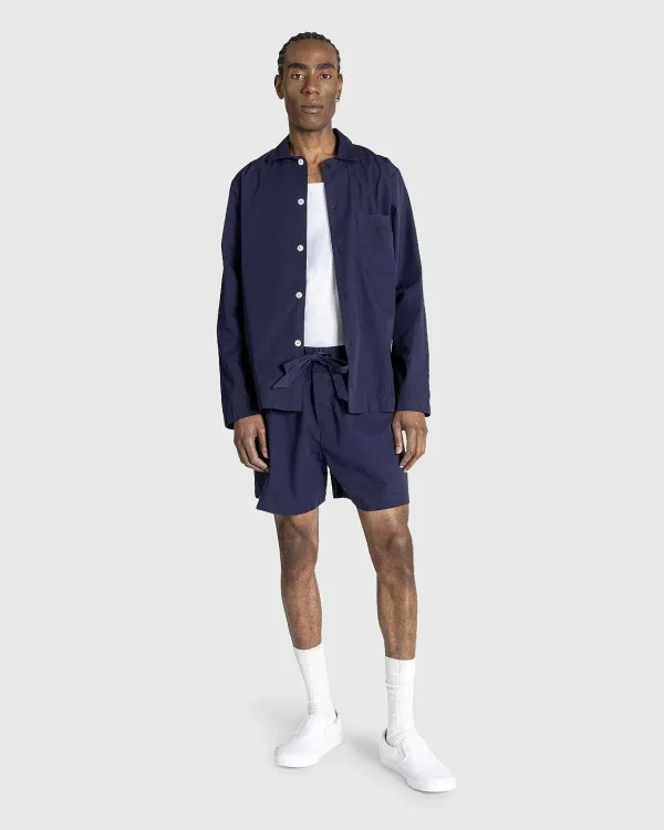 Undertøj>Tekla Poplin Pyjamas Shorts Aegte Navy